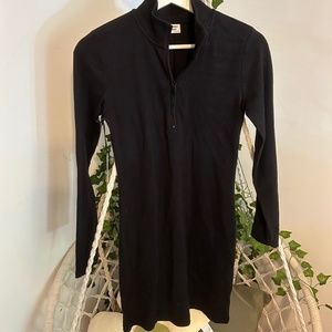 Aritzia Sunday Best Black Half-Zip Dress, PRIX LTD dupe